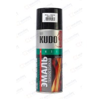 Эмаль KUDO жаростойкая черная 520 мл