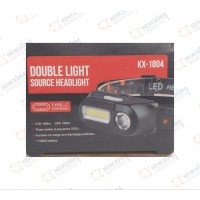 Фонарик  налобный USB зарядка DOUBLE LIGHT код KX -1804